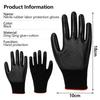 Beschichtete Nylon-PU-Arbeitshandschuhe Rutschfeste Sicherheitshandschuhe Neue Arbeitsfäustlinge