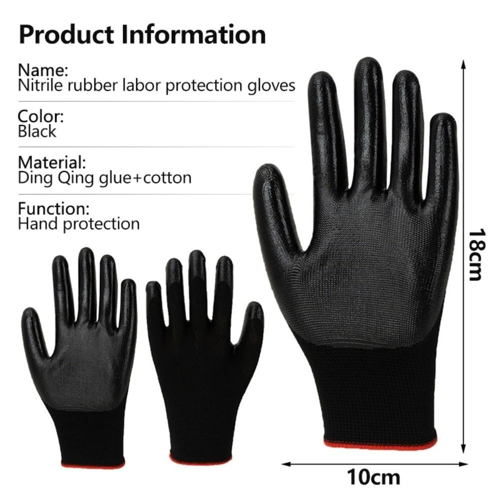 Beschichtete Nylon-PU-Arbeitshandschuhe Rutschfeste Sicherheitshandschuhe Neue Arbeitsfäustlinge