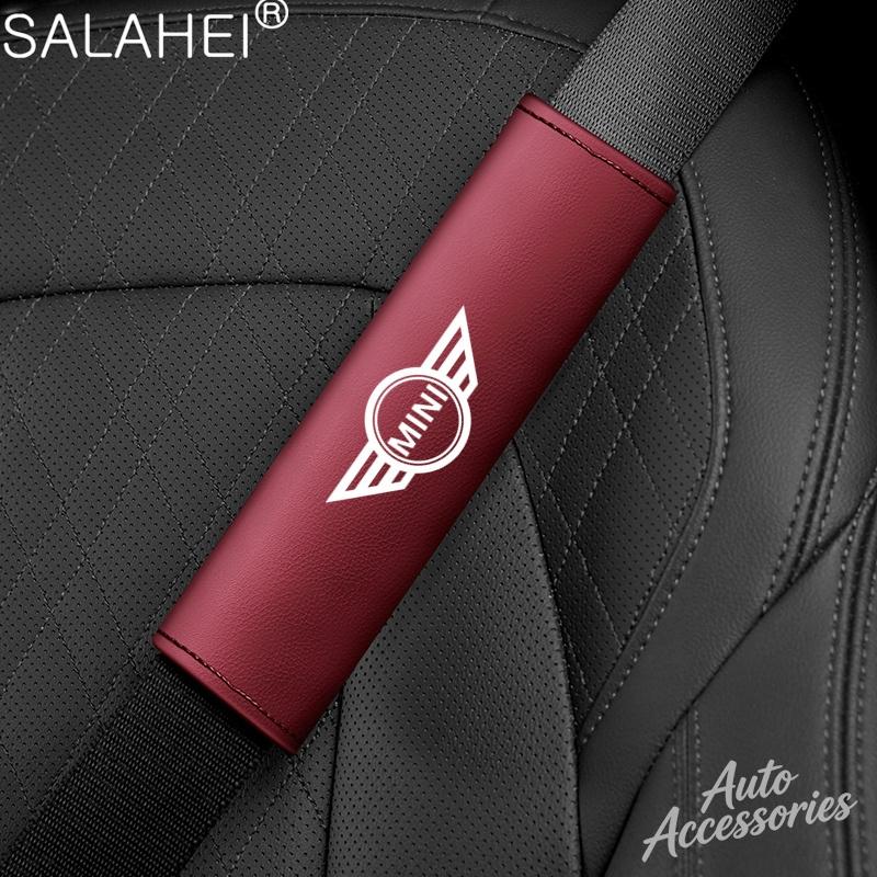 

Car Seat Belt Shoulder Protector Cover Seat Belt Shoulder Pads Accessories For BMW MINI Cooper One S JWC R55 R56 F56 R57 R58 R59