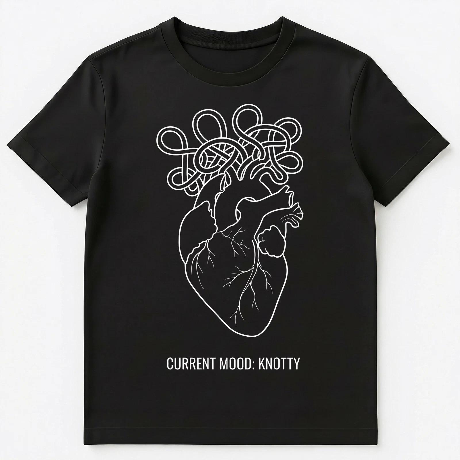

Overthinker Tangled Heart Knotty Mood Mental Unisex T-Shirt L