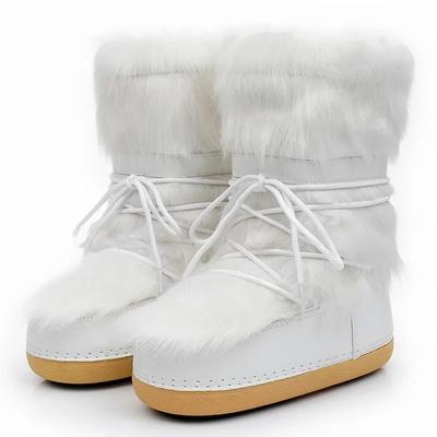 Moda Luksusowa Marka Damskie Botki 25 Zimowa Moda Botki do Połowy Łydki Damskie Śniegowce Damskie buty Plus Aksamit Ciepłe Botki Modowe Botas