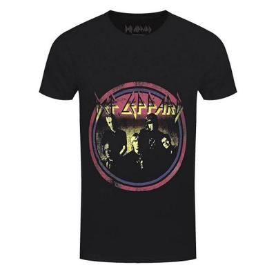 Футболка Def Leppard унісекс для дорослих у вінтажному колі
