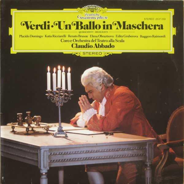 

LP Record PLACIDO DOMINGO VERDI KATIA RIC Un Ballo In Maschera 2537059 DEUTSCHE GRAMM 1982 Germany Classical Used