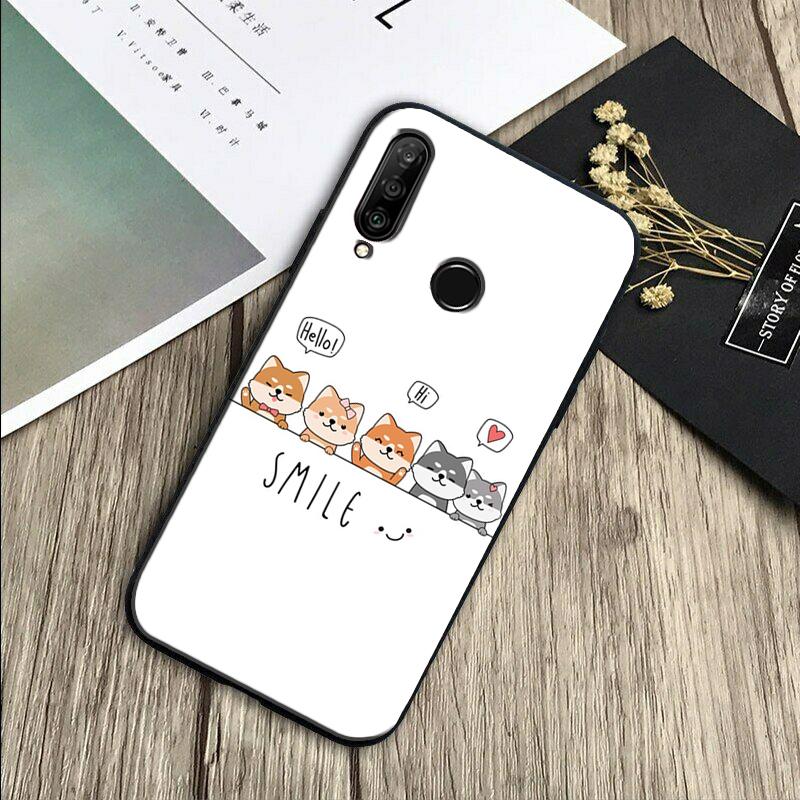 Animal Shiba Inu For Huawei Nova 11 Pro 12i 3i 7i 8i 9 10 SE Y60 Y61 Y70 Y72 Y73 Y90 Y91 P20 P30 P40 Lite Case