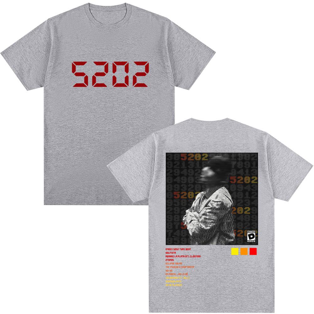 Rapper Duki 5202 MIXTAPE Retro T-shirt for Men and Women Hip-hop Gothic, Extra-large Summer Print 100% Pure Cotton T-shirt