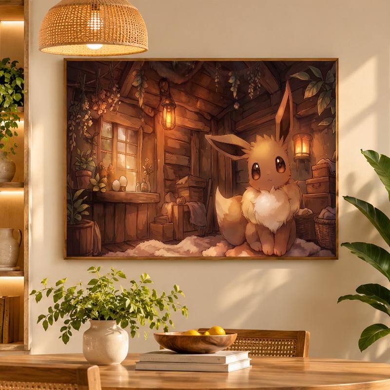 5D Diamond Painting Eevee DIY Full Drill Diamond Art Kit Home Decoration