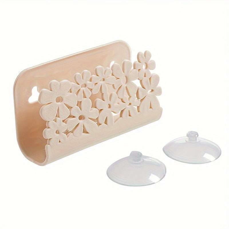 Storage Rack for Soap in The Kitchen Sink with a Hollow Design Sink Drain Rack
