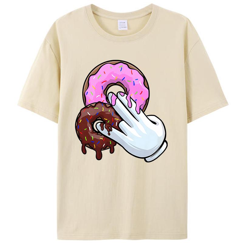 Donuts Two In The Pink One In The Stink Humor Women Men's T-Shirt Funny Memes Joke Vintage Graphic Tee Shirts Tops Novelty Gifts
