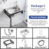 Small Single Slot Wash Basin Stainless Steel Wall-mounted Sink Kitchen Simple Dish Washing Basin Sink
