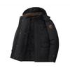 Winter Thickened Velvet Warm Men's Casual Cotton Clothes Windproof Waterproof Medium and Long Jacket