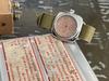 Military California Dial Watch Smoky Pink Green Fabric Strap M.R.M.W. Watch, Pink, Dial,