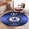 Custom Name Chelsea Football Club Printed Round Rug Carpet Chair Rug Area Rug Entryway Doormats,for Office Chair Living Room Bedroom Kitchen Room.