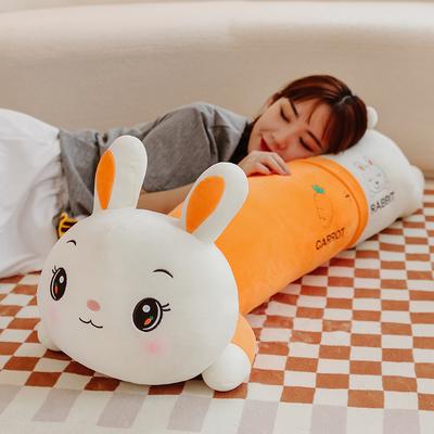Carrot Bunny Bunny Bunny Long Leg Sleeping Pillow Cushion Girl Bedside Doll Plush Toy Large Size