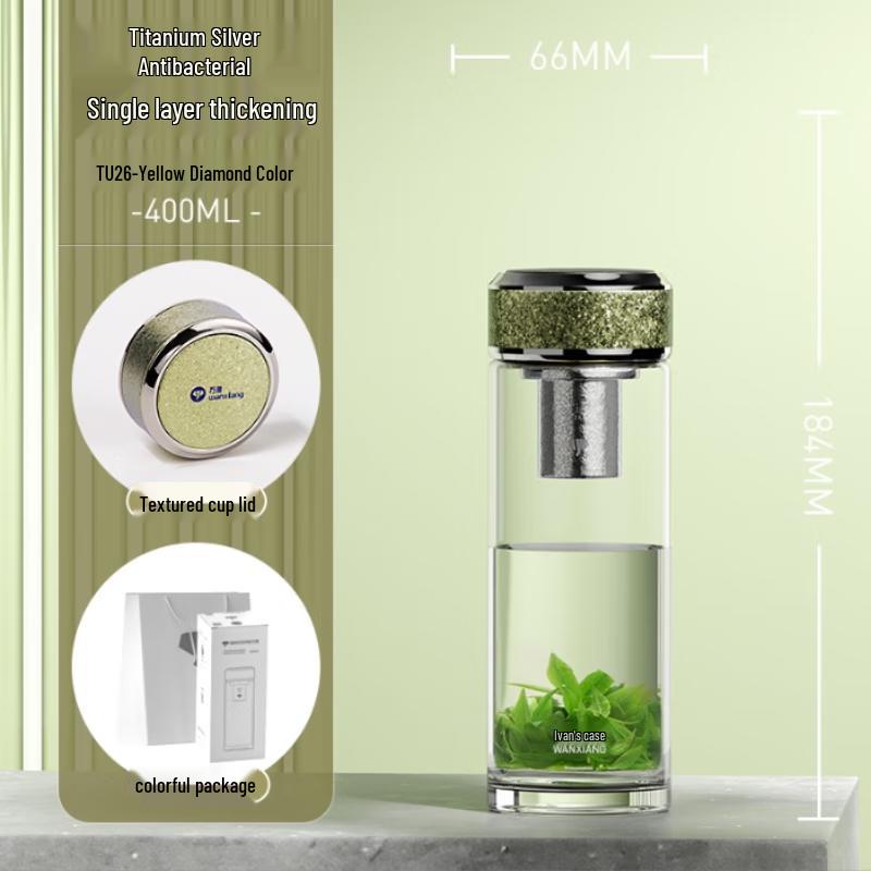 Versatile Antimicrobial Glass Tea Cup