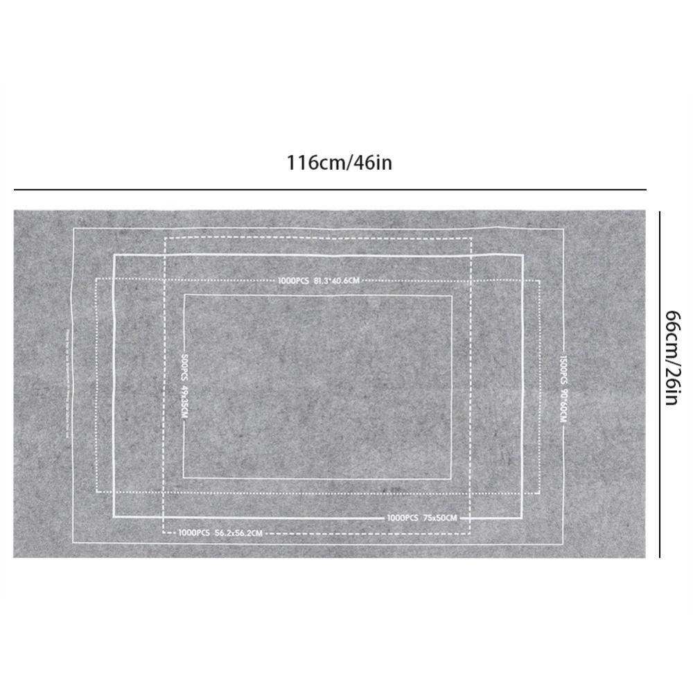 Gray Puzzle Mat Felt Cloth Puzzle Storage Mat Puzzle Accessories Puzzles Blanket Household Use