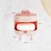 Wall Mount Soap Box with Soft Brush 3 In 1 Drain Water Soap Shelf  Bathroom