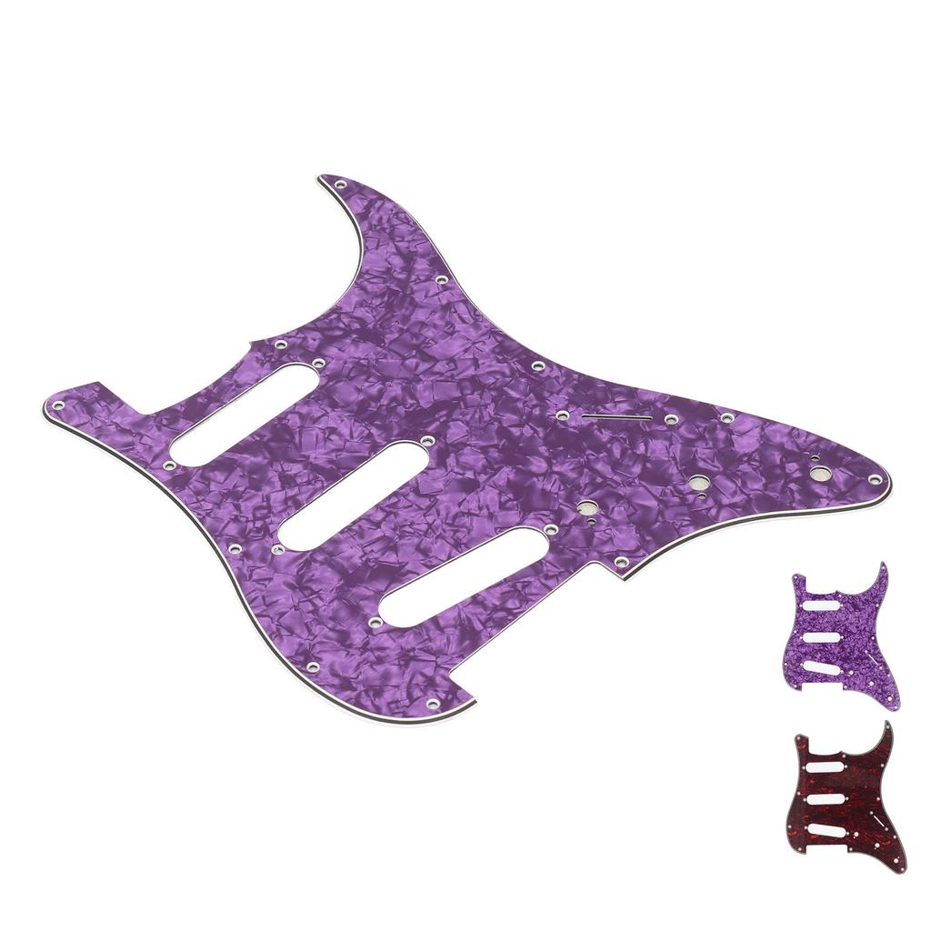 Electric Guitar Pickguard 11 Hole Plastic Front Pick Guard Replacement for Guitars