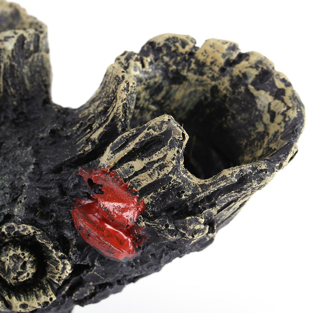 Künstlicher Harz-Aquarium-Totholzfisch, um Löcher im Tank-Ornament-Dekor zu vermeiden