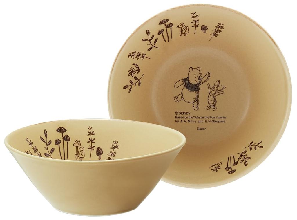 Skater Mino Ware Disney Winnie the Pooh Bowl, Small, 13cm, Honey, CHBW13-A