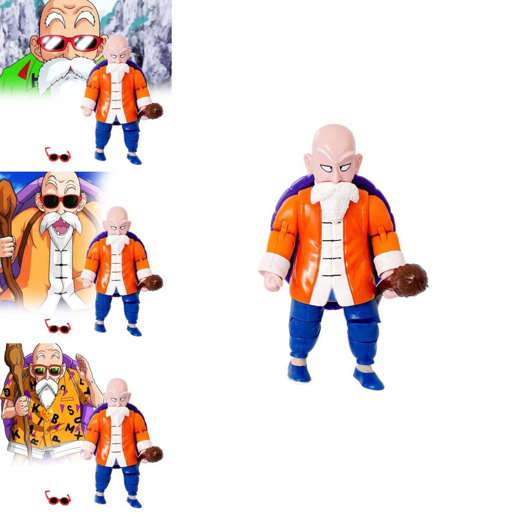 Exquisite Dragon Ball Z Figurine Of Master Roshi With Intricate Detail And Colorful Design