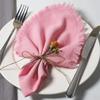 Solid Color Cotton Napkin Table Decoration Placemats Party Supply Linen Napkin  Home