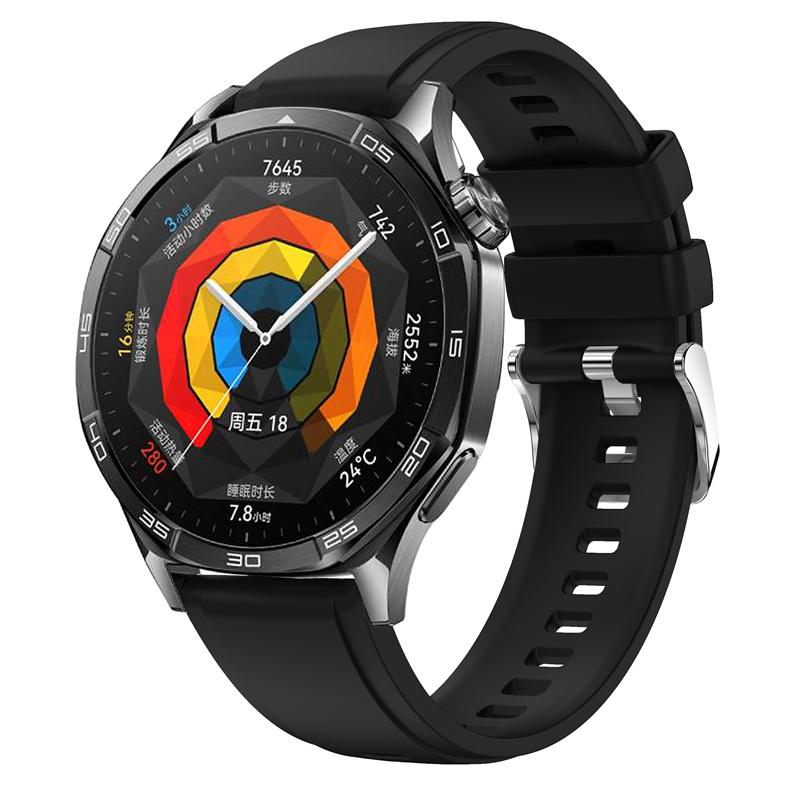 22mm Silicone Straps For Huawei Watch GT5 46 Watchband With Same Color Buckle Strap For Huawei Watch GT5 Pro 46mm