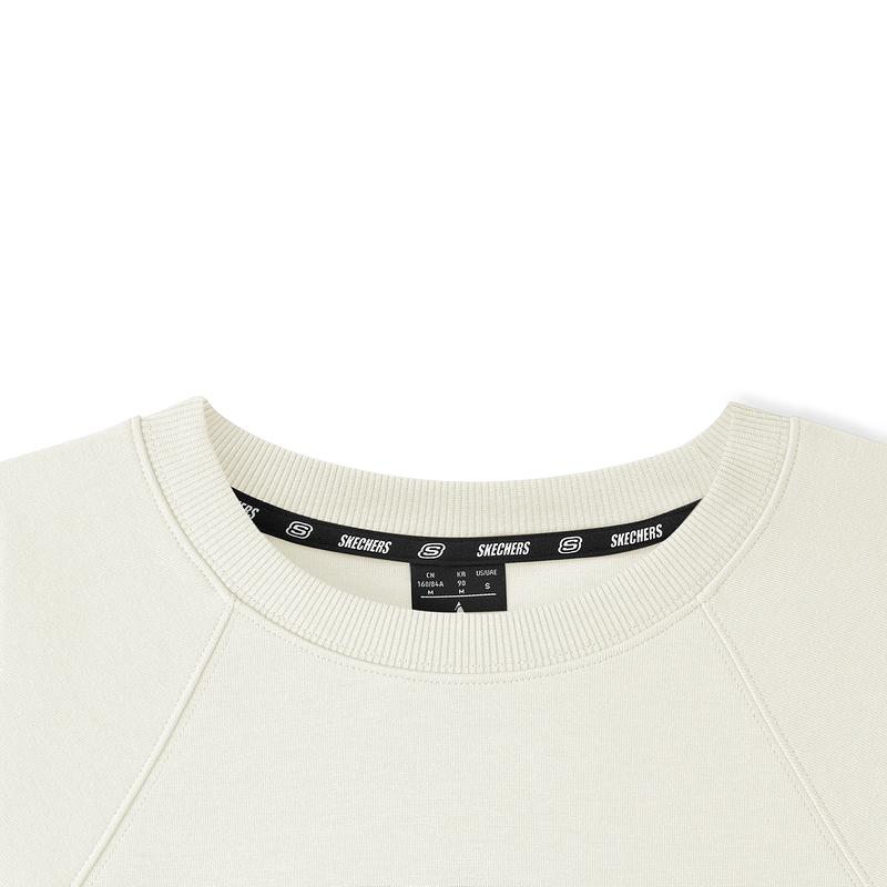 Skechers Comfortable Solid Color Round Neck Long Sleeve Sweatshirt Women tops L325W048-0074