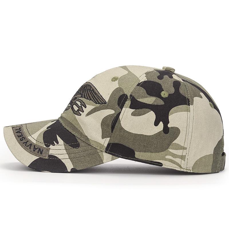 Spring and Autumn Hats Camouflage Style Soft-top Baseball Hats Cotton Outdoor Sunshade Baseball Hats for Men and Women