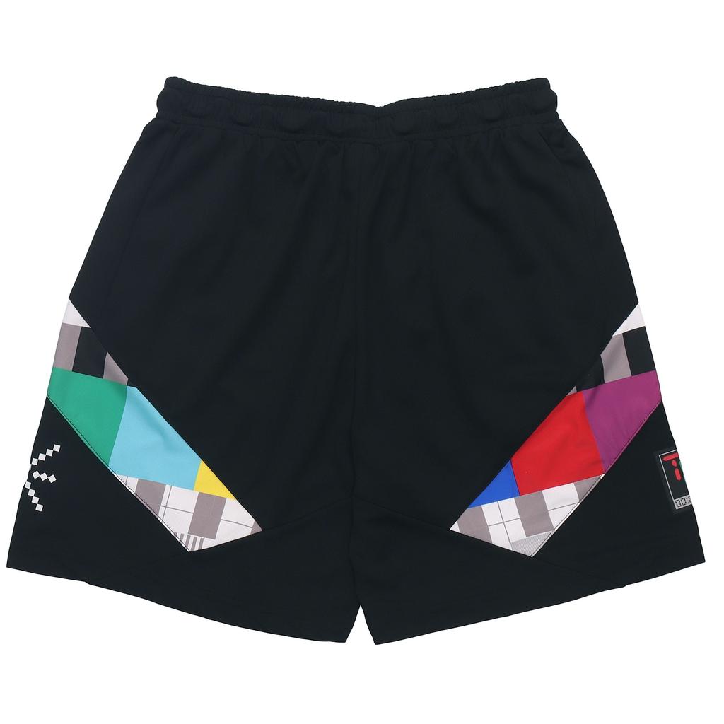 Li-Ning Printed Knit Competition Sports Casual Shorts Men Bottoms Black AAPR349-1