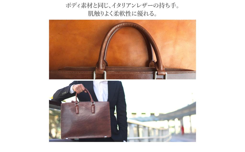 Business Bag Genuine Leather Briefcase Italian Leather Bottom Stud Free Standing Bag Sales A4 Documents 13 Inch Laptop Shoulder Bag Dark Brown [Dom