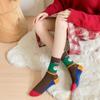 Thickened Happy Christmas Socks Cotton Santa Claus Socks Soft Female Hosiery  Student