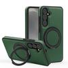 Luxury Rotating Stand Leather Magnetic Phone Case for Samsung S26 S25 Edge S24 Ultra FE S22 S23 Plus Business Protection Cover