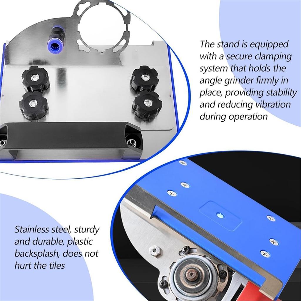 Strumento per Smussatura Piastrelle a 45 Gradi, Attacco per Tagliapiastrelle su Supporto per Smerigliatrice Angolare per Taglio Smussato a 45 Gradi su Piastrelle