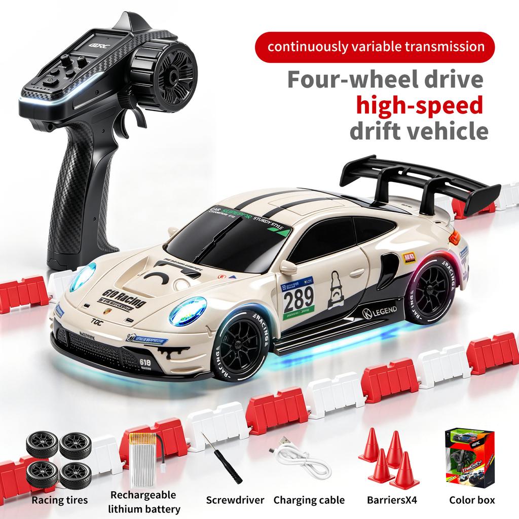 4DRC 1/43 4WD RC Drift Car 2.4GHz High Speed Remote Control Racing Car Desktop Mini Cars Cars for Boys Kids Toy Birthday Gift H6