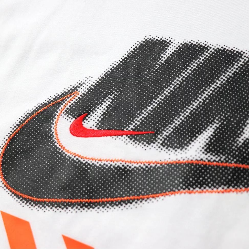 Nike Letter Round Neck Casual Sports Short Sleeve T-Shirt Men Tops White DH0059-100