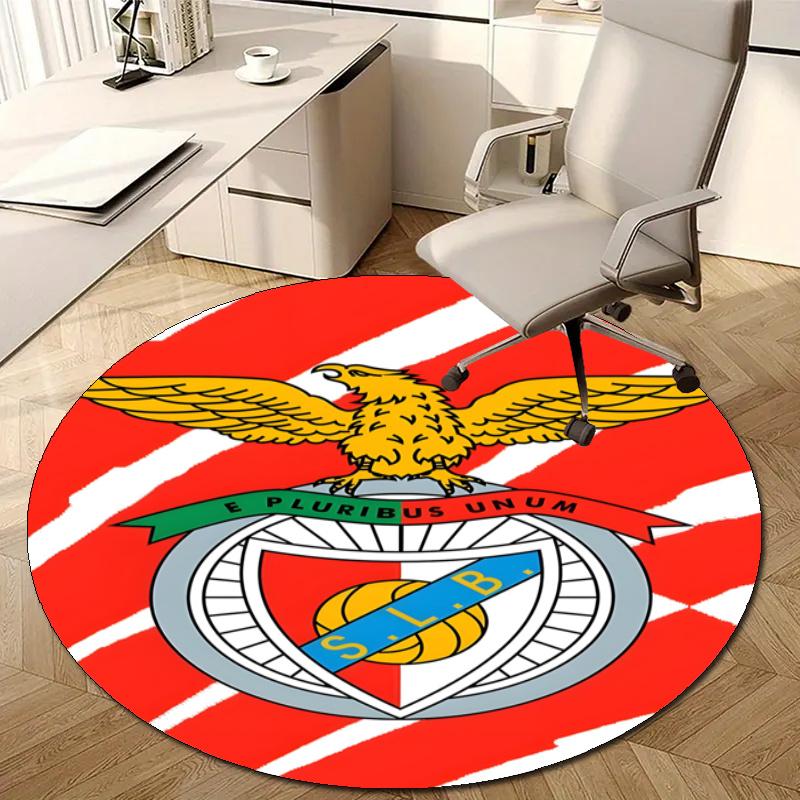 Personalized B-Benfica Round Chair Office Rug - Perfect for Mat, Office Chair & More - Ideal Gift for Birthdays and Holidays