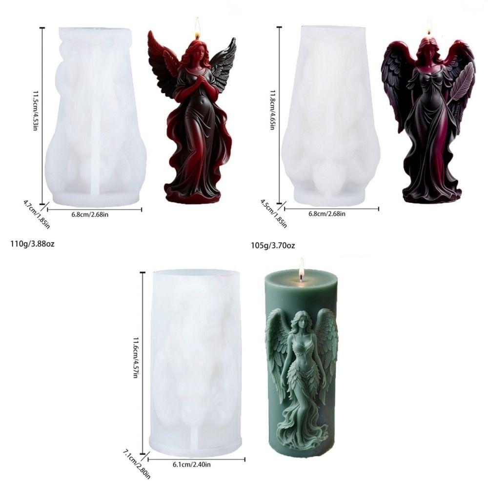 Silicone Resin Mould Wing Angel Relief Clay Making Tool New Plaster Mold  Home Decor