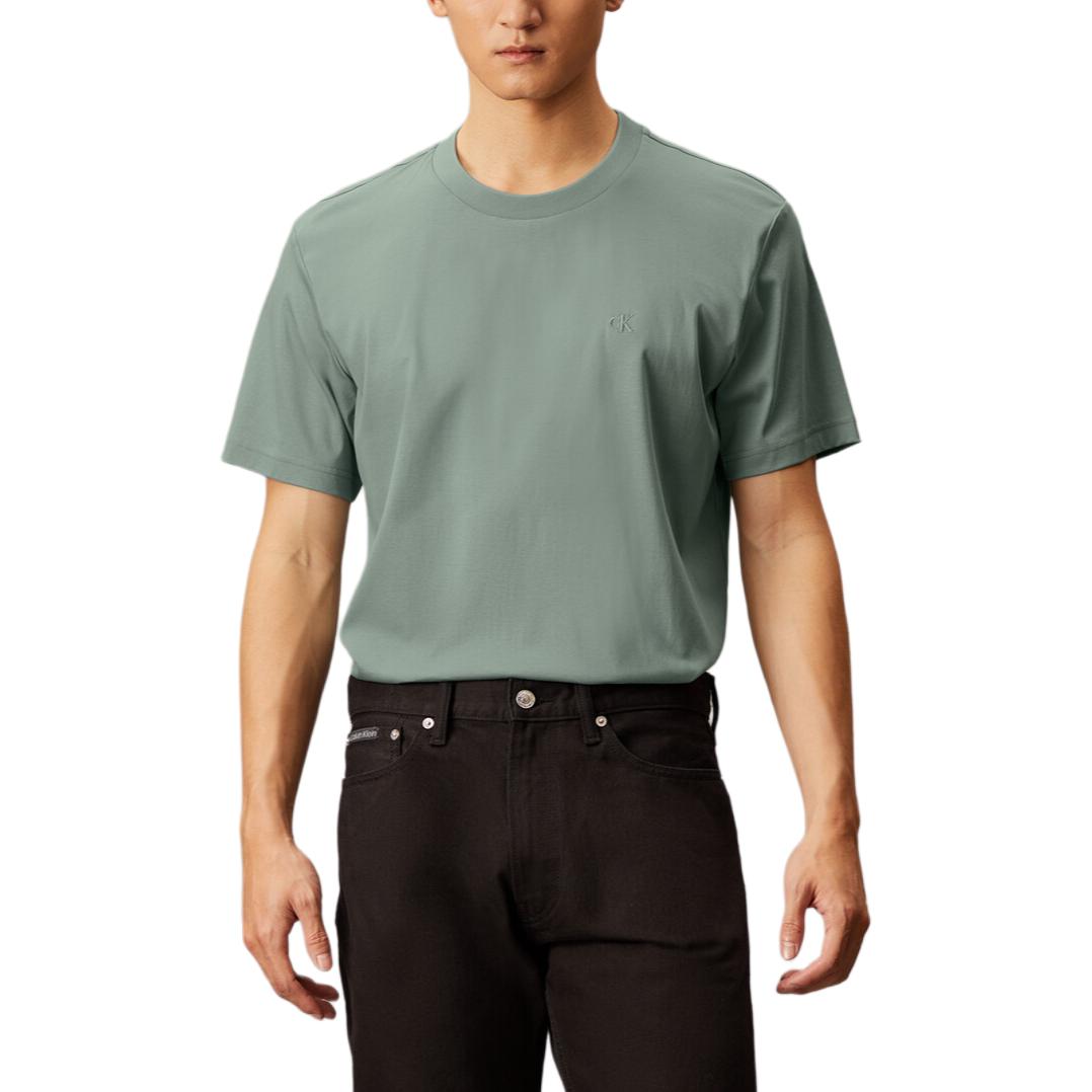 

Calvin Klein Minimalist Comfortable Versatile Solid Color Cotton Short Sleeve T-Shirt Men Tops J327048-PC2 XL