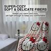 Hello Kitty Flannel Throw Blanket, Cute Cartoon Soft Warm Fleece Blanket for Sofa, Bed, Travel, Camping, Kids & Home Decor