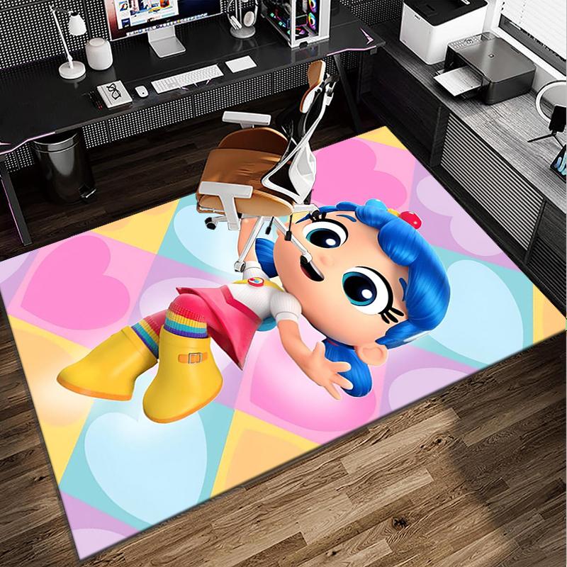 Rainbow Kingdom Adventure Office Rug Chair Mat, Game Carpet, Suitable for Front Door, Bedroom, Living Room, Desk, Holiday Gift