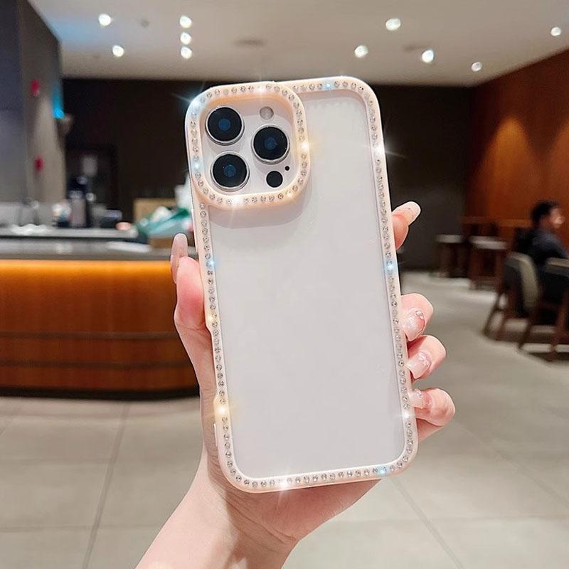 

Diamond Transparent Phone Cases for IPhone 17 16 15 14 13 12 11 Pro Max Rhinestone Back Cover For iPhone 11