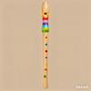 Eichhorn - Music Wooden Flute, Colourful Wooden Flute with 7 Holes, Includes Songbook with Three Songs To Replay, 32 Cm Long, from Four Years