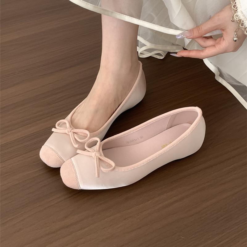 Fashion Bailamos Women Flat Shoes Soft Single Shoes Elegant Round Toe Women Shoes Shallow Loafers Low Heel Sandals