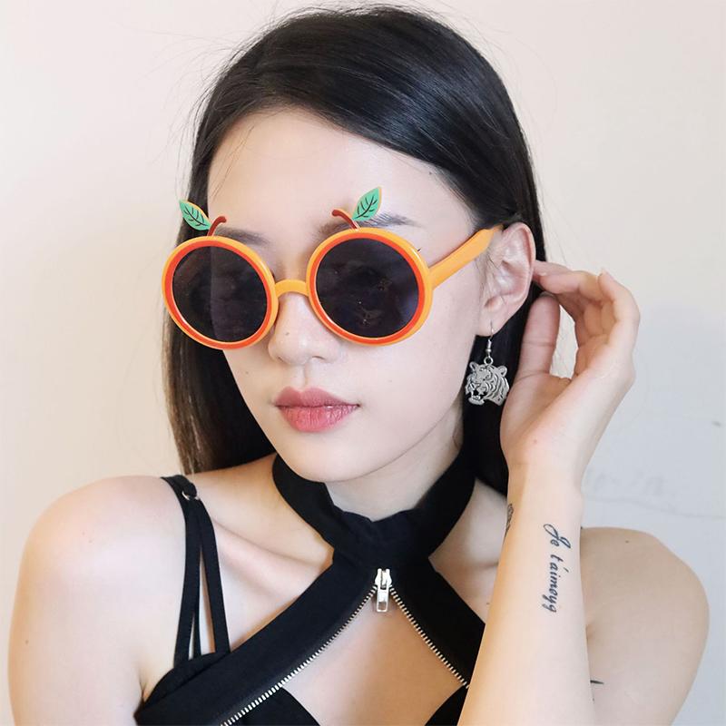 Hawaii Orange Design Party Glassescartoon Plastic Fruit Design Party Prop Glasses For Party