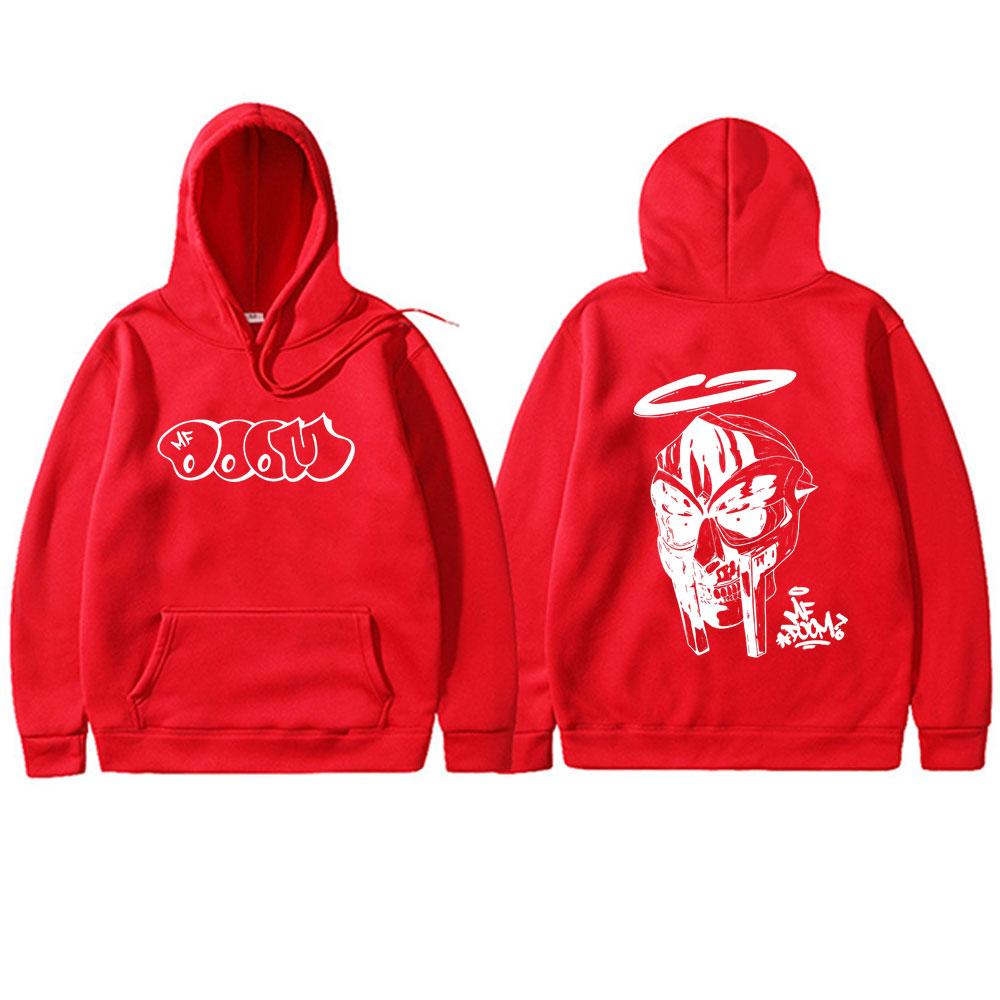 Rapper Mf Doom Double Sided Printed Hoodie Men Women Fashion Oversized Sweatshirt Male Vintage Fleece Cotton Pullover Hoodies