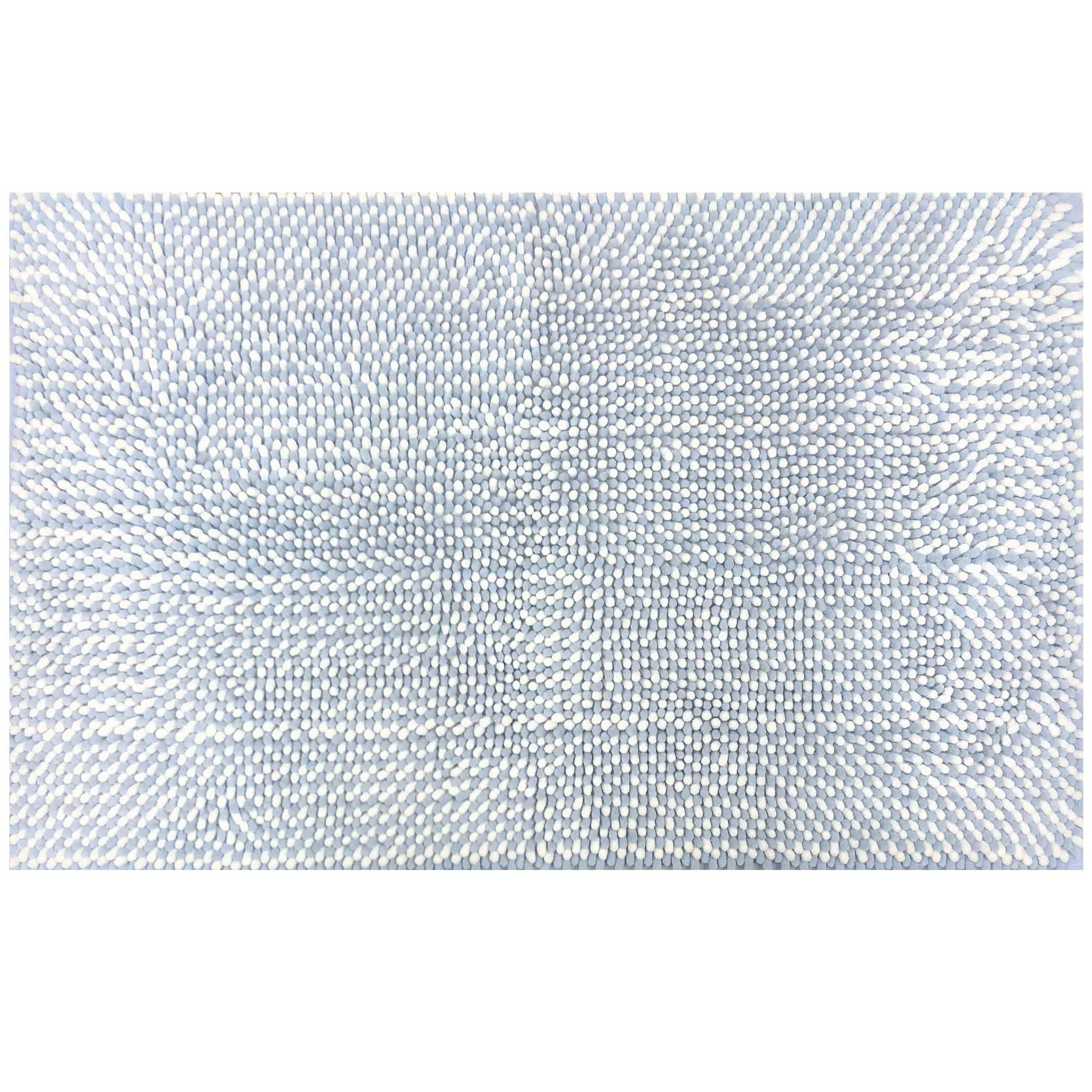 

Senko Twin Mall Bath Mat, Approx. 50 x 80 cm, Blue, Absorbent, Quick-Drying, Microfiber, 78952