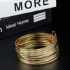Chic Gold Color Women Bangle Algeria African Indian Wedding Jewelry 8pcs Thin Bangle Sets Bridal Bijoux Brand Design