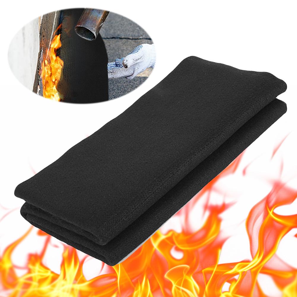 Fireproof Welding Blanket 1800°F Carbon Felt Fire Resistant Mat Brazing Heat Shield Mat for Welding Grills Smokers and Stoves