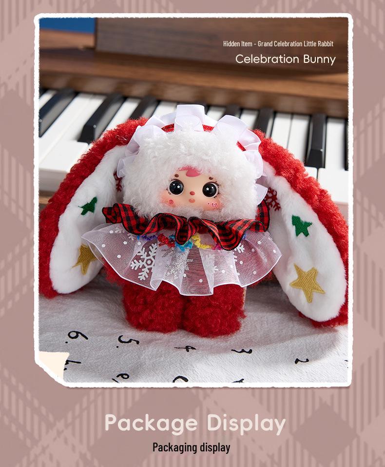 Cute Mao Snow Night Tea Party Plush Blind Box - Creative Toy Doll for Girls Birthday Gift
