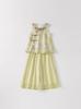 Girls' Chinese Two-Piece Hanfu & Qipao Set - Summer Tang Suit for Medium & Large Children